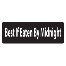 Helmet Sticker 'BEST IF EATEN BY MIDNIGHT'