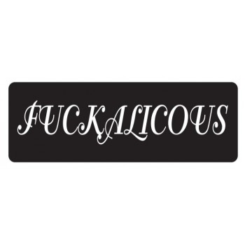 Helmet Sticker 'FUCKALICOUS'.