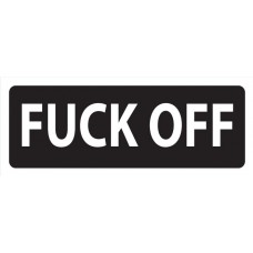 Helmet Sticker 'FUCK OFF'