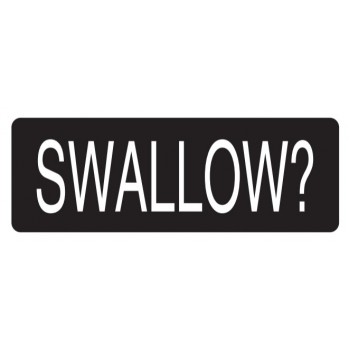 Helmet Sticker 'SWALLOW?' 