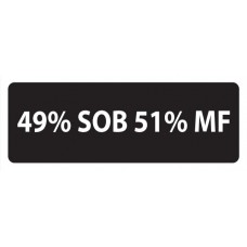 Helmet Sticker '49% SOB 51% MF'