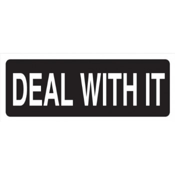 Helmet Sticker 'DEAL WITH IT'