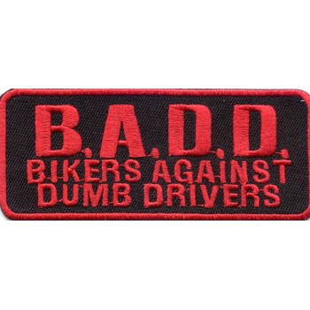 Biker Patch 'B.A.D.D. BIKERS AGAINST BAD DRIVERS' 