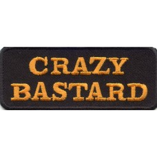 Biker Patch 'CRAZY BASTARD' 