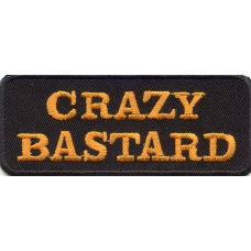 Biker Patch 'CRAZY BASTARD' Biker Patch 'CRAZY BASTARD'