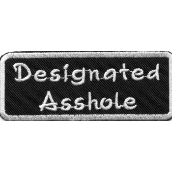 Biker Patch 'DESIGNATED ASSHOLE' 