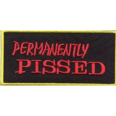 Biker Patch 'PERMANENTLY PISSED' 