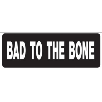 Helmet Sticker 'BAD TO THE BONE' 