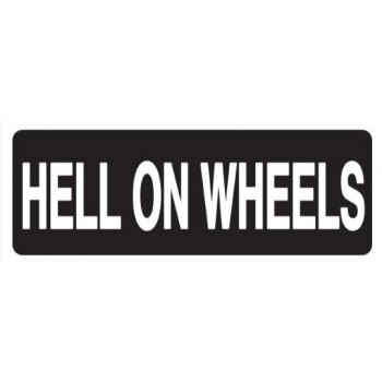 Helmet Sticker 'HELL ON WHEELS' 