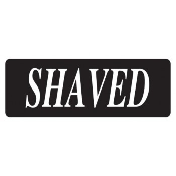 Helmet Sticker 'SHAVED' 